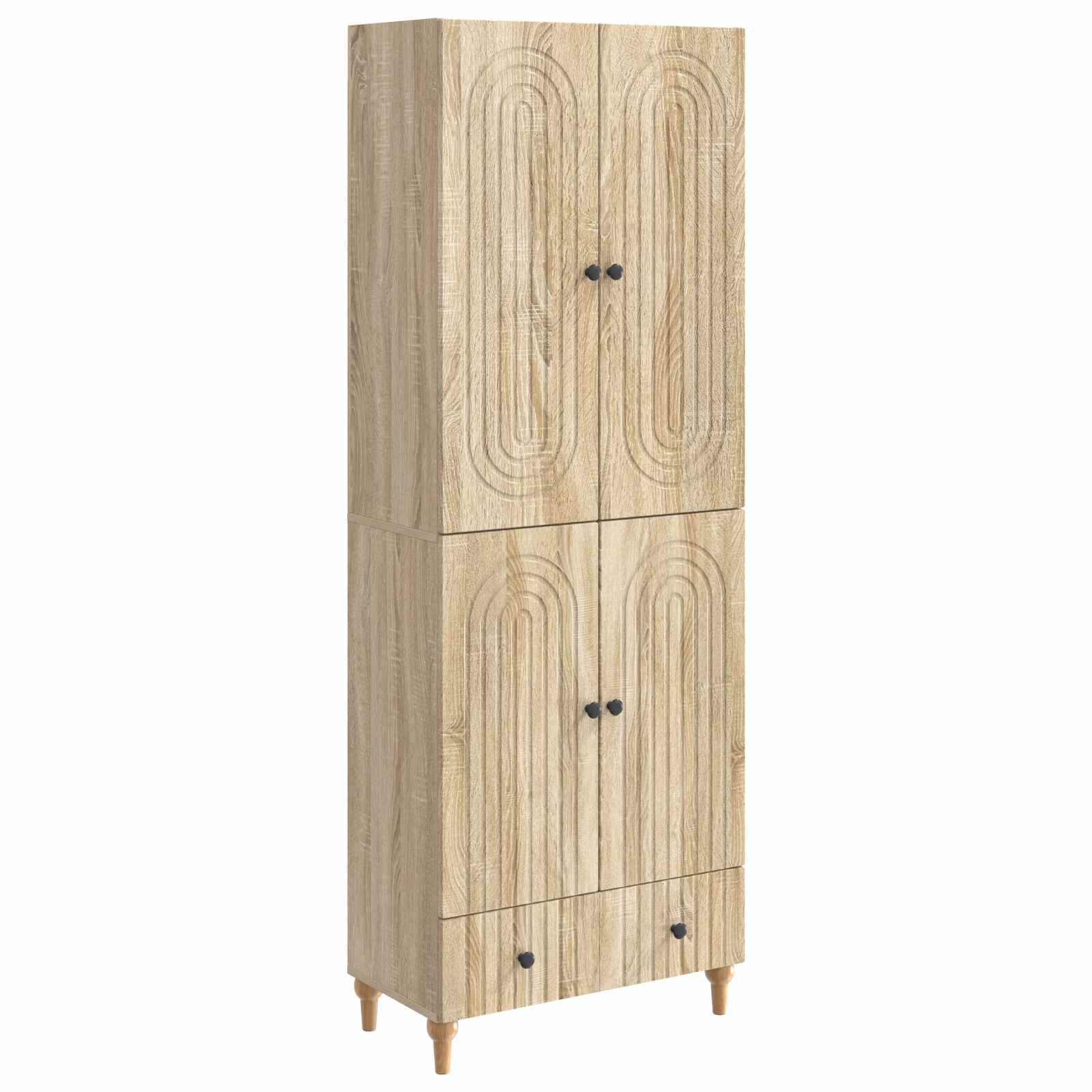 Juego de armarios 2 pcs 66 x 34,5 x 95 cm Madera de ingeniería