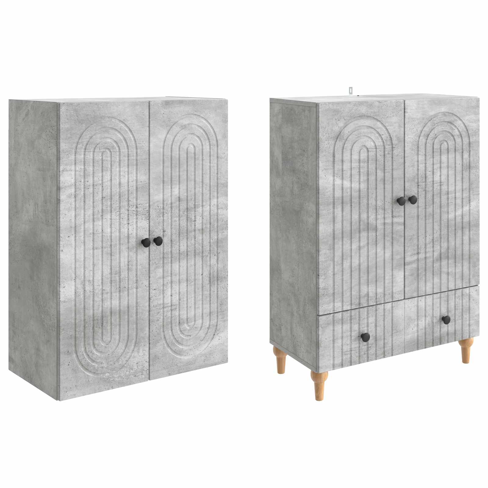 Juego de armarios 2 pcs Madera de ingeniería