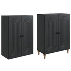 Juego de armarios 2 pcs 66 x 34,5 x 90 cm Madera de ingeniería