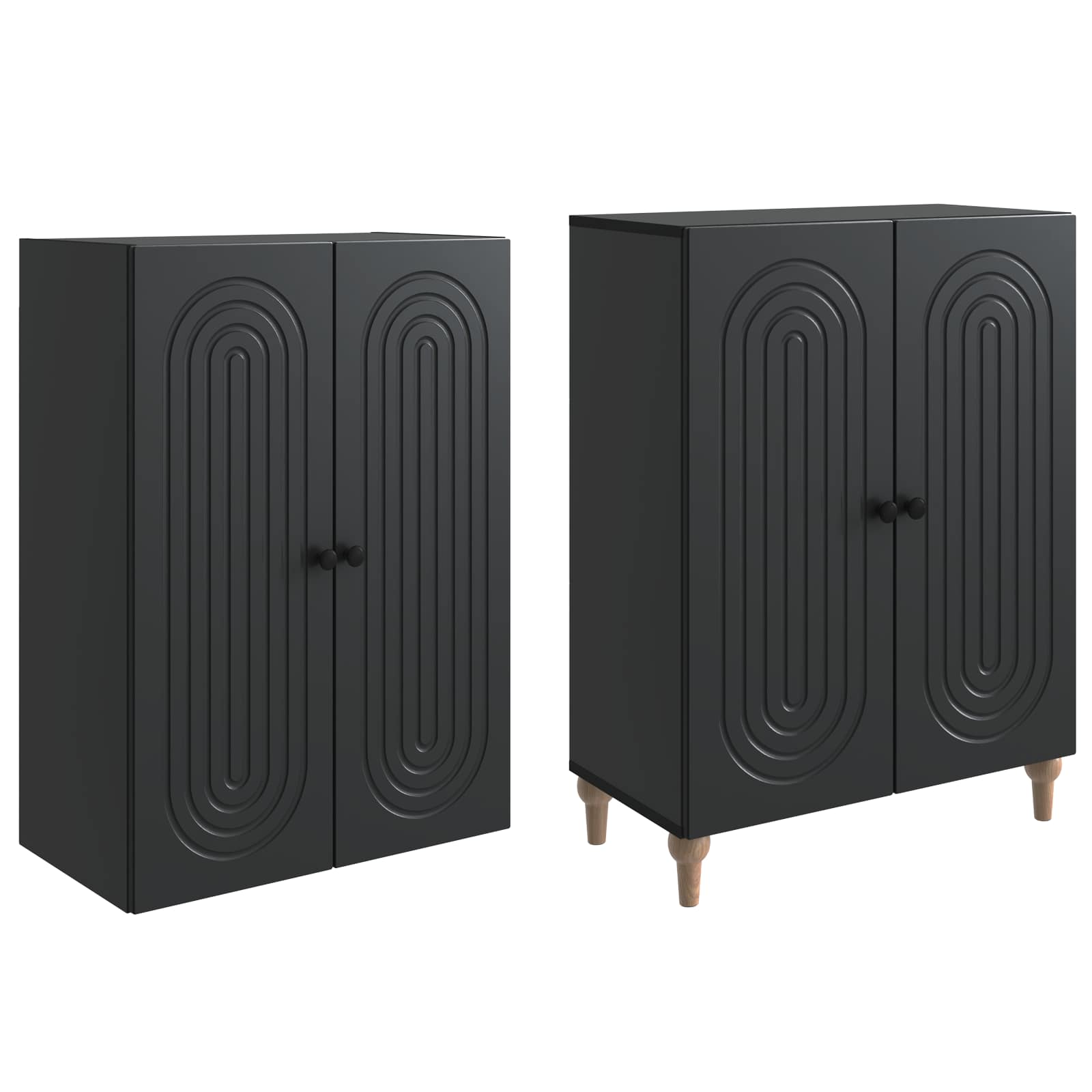 Juego de armarios 2 pcs 66 x 34,5 x 90 cm Madera de ingeniería