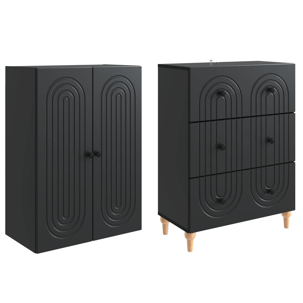Juego de armarios 2 pcs 66 x 34,5 x 90 cm Madera de ingeniería