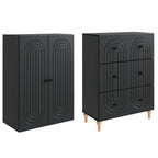 Juego de armarios 2 pcs 66 x 34,5 x 90 cm Madera de ingeniería