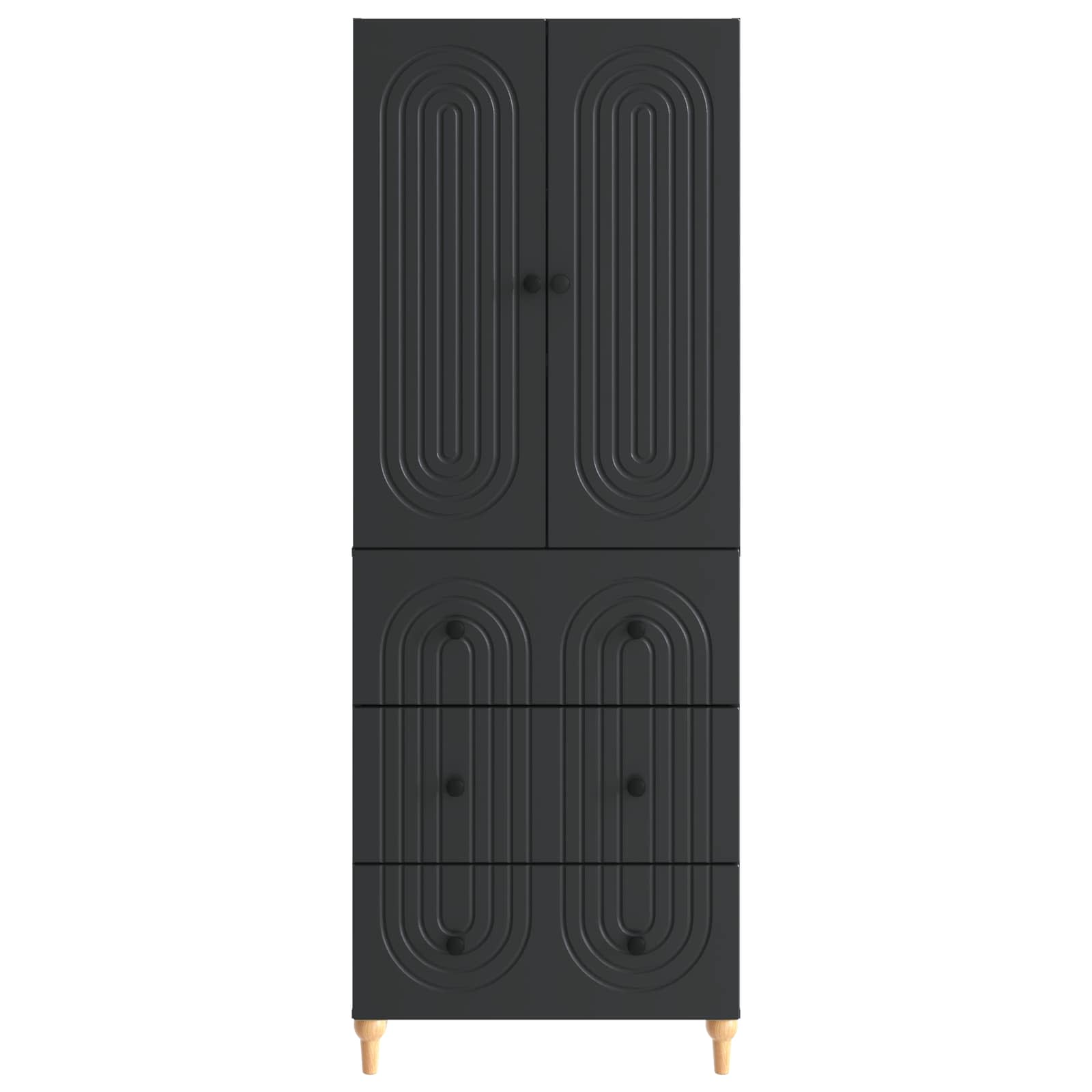 Juego de armarios 2 pcs 66 x 34,5 x 90 cm Madera de ingeniería