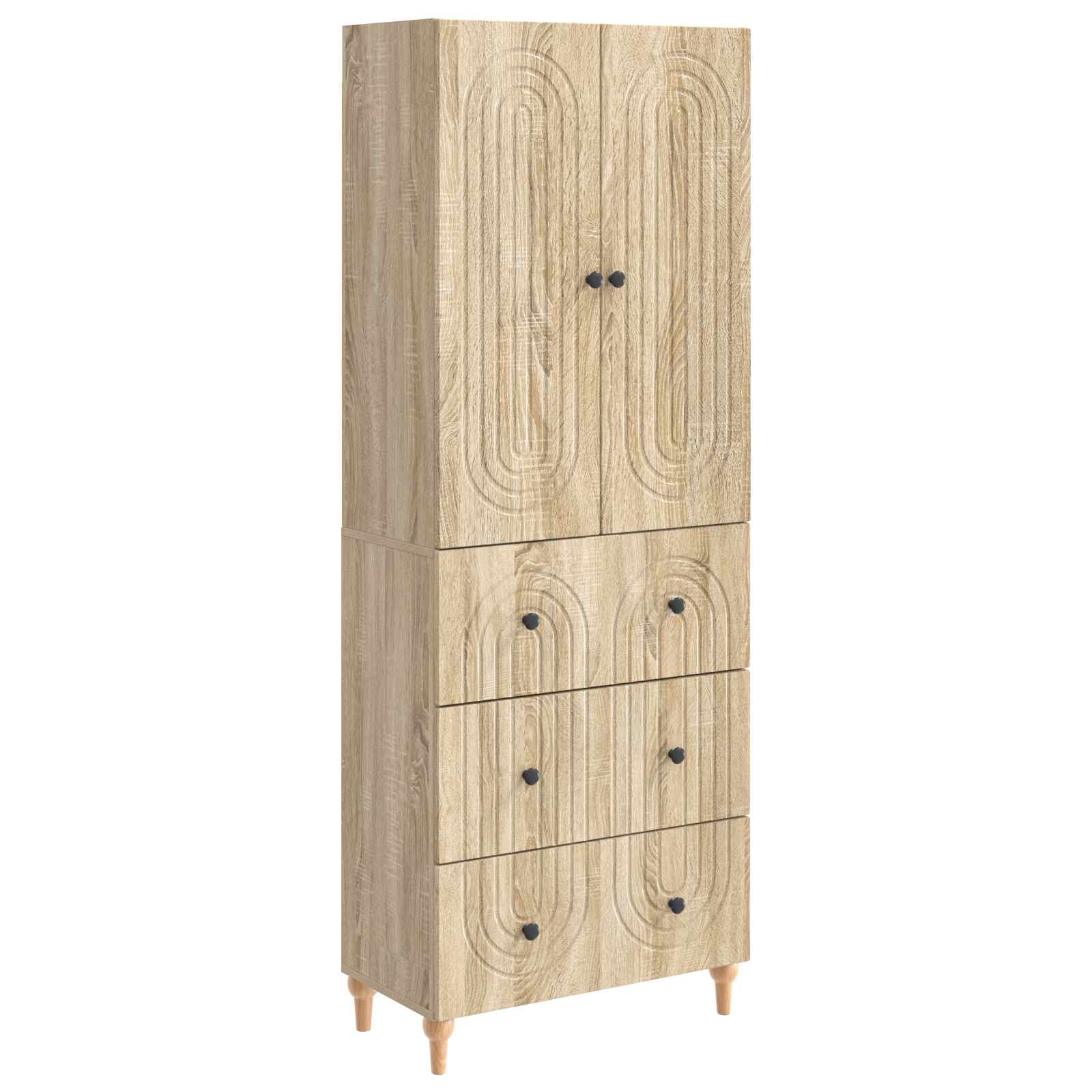 Juego de armarios 2 pcs 66 x 34,5 x 90 cm Madera de ingeniería