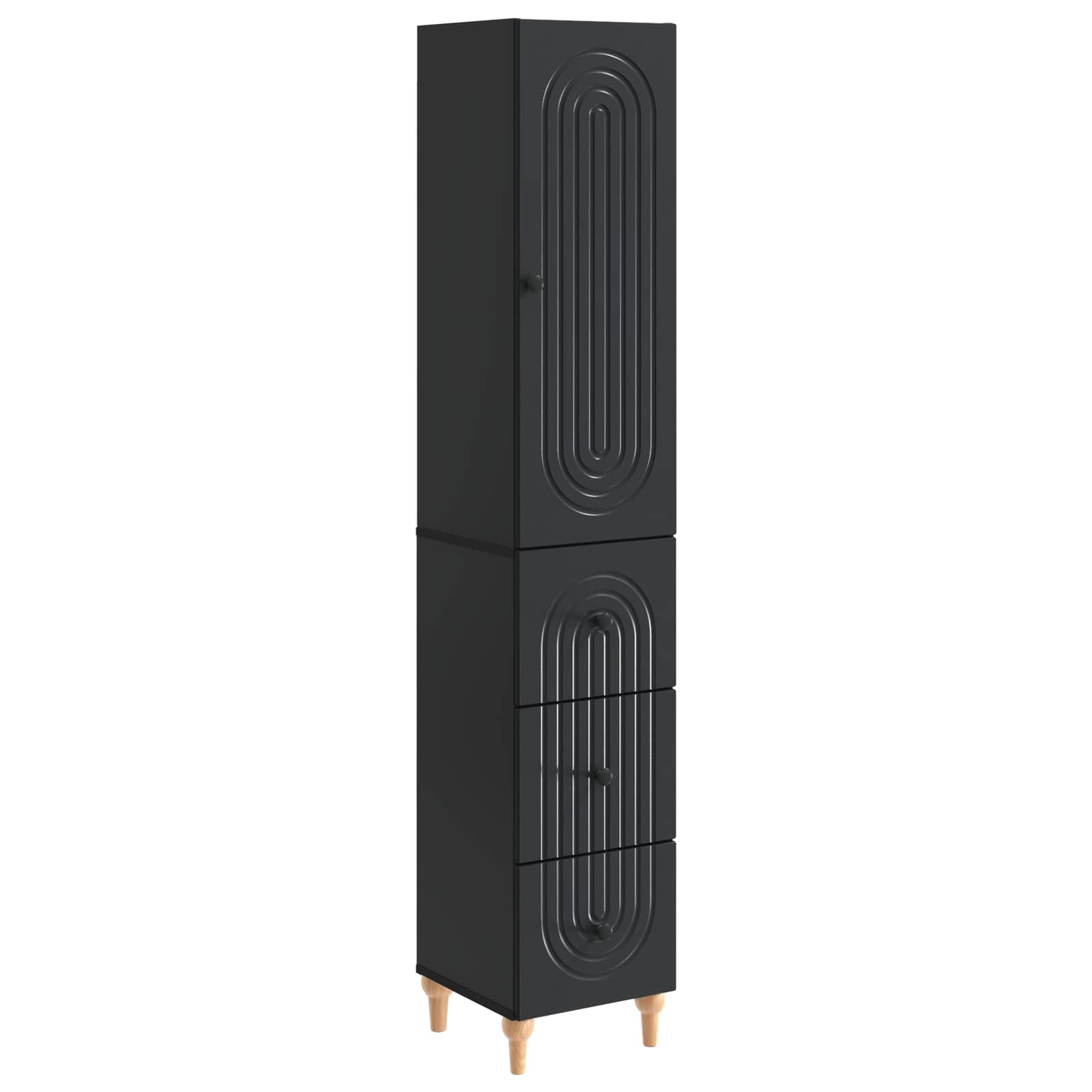Juego de armarios 2 pcs 33 x 34,5 x 90 cm Madera de ingeniería