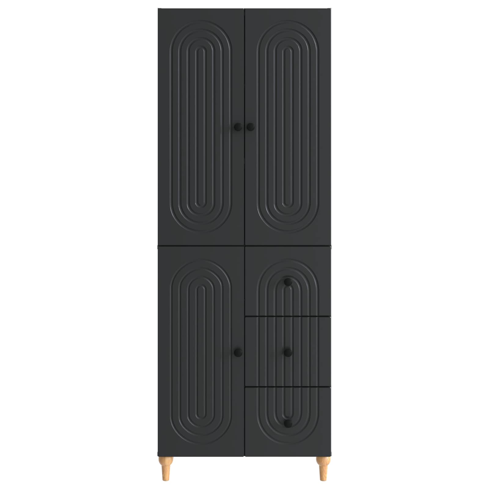 Juego de armarios 2 pcs 66 x 34,5 x 90 cm Madera de ingeniería