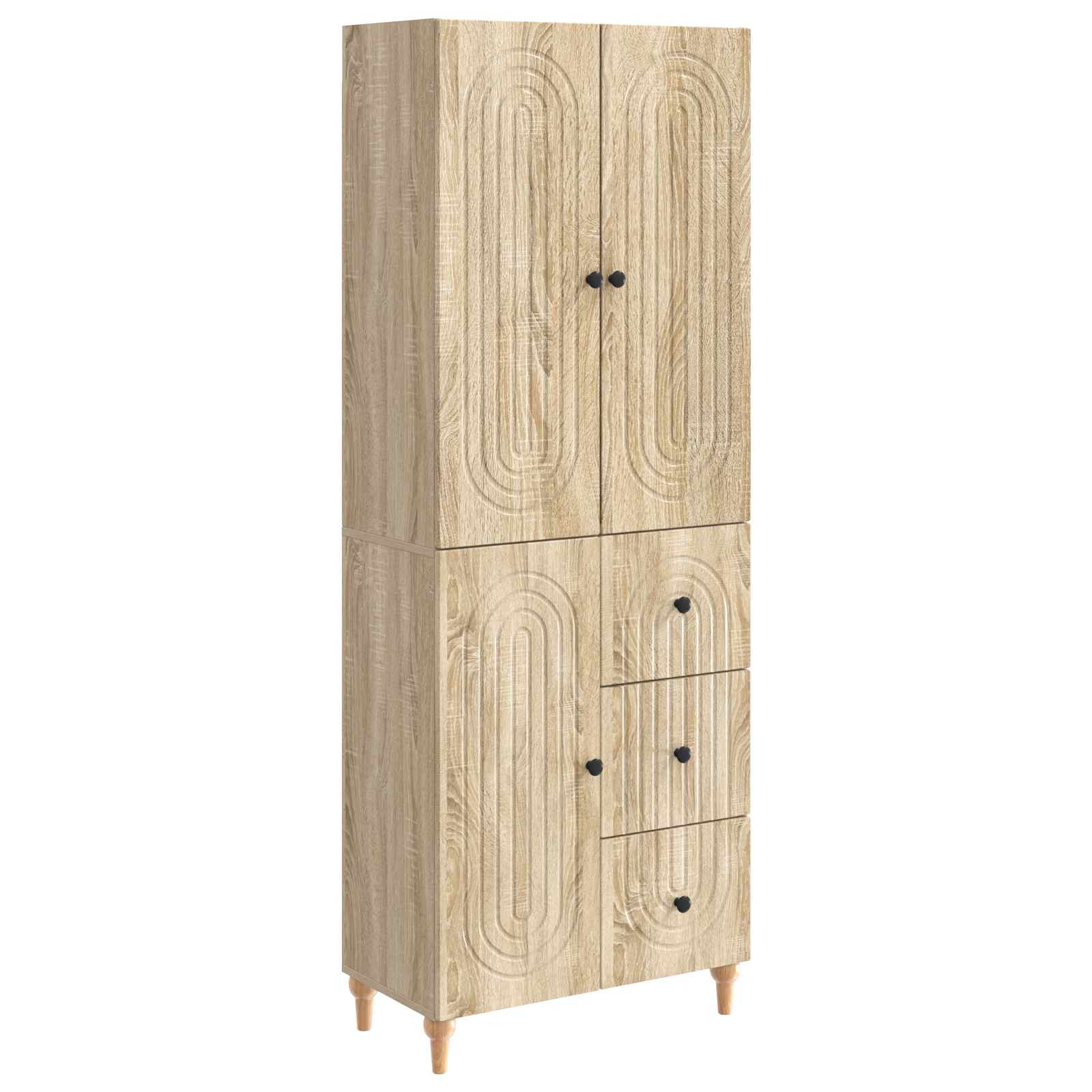 Juego de armarios 2 pcs 66 x 34,5 x 90 cm Madera de ingeniería