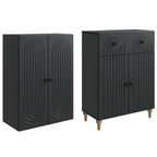 Juego de armarios 2 pcs 66 x 34,5 x 90 cm Madera de ingeniería