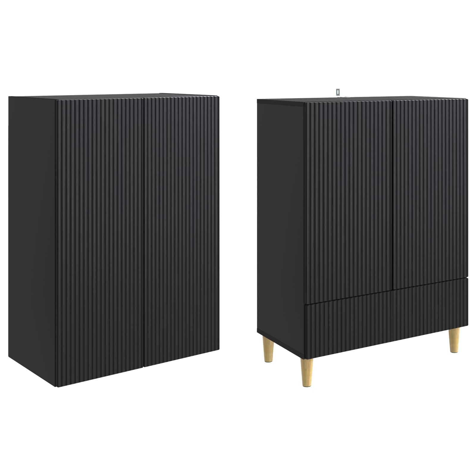 Juego de armarios 2 pcs 66 x 34,5 x 95 cm Madera de ingeniería