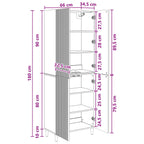 Juego de armarios 2 pcs 66 x 34,5 x 90 cm Madera de ingeniería