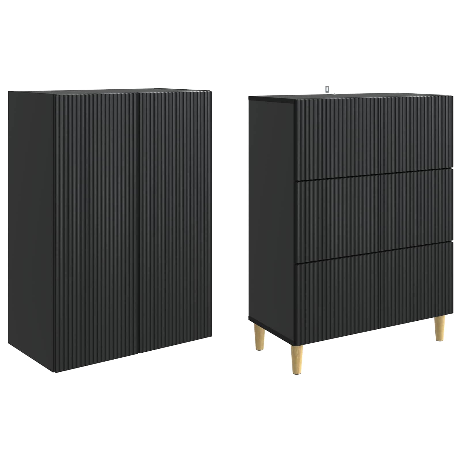 Juego de armarios 2 pcs 66 x 34,5 x 90 cm Madera de ingeniería