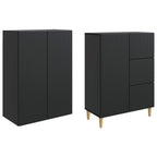 Juego de armarios 2 pcs 66 x 34,5 x 90 cm Madera de ingeniería
