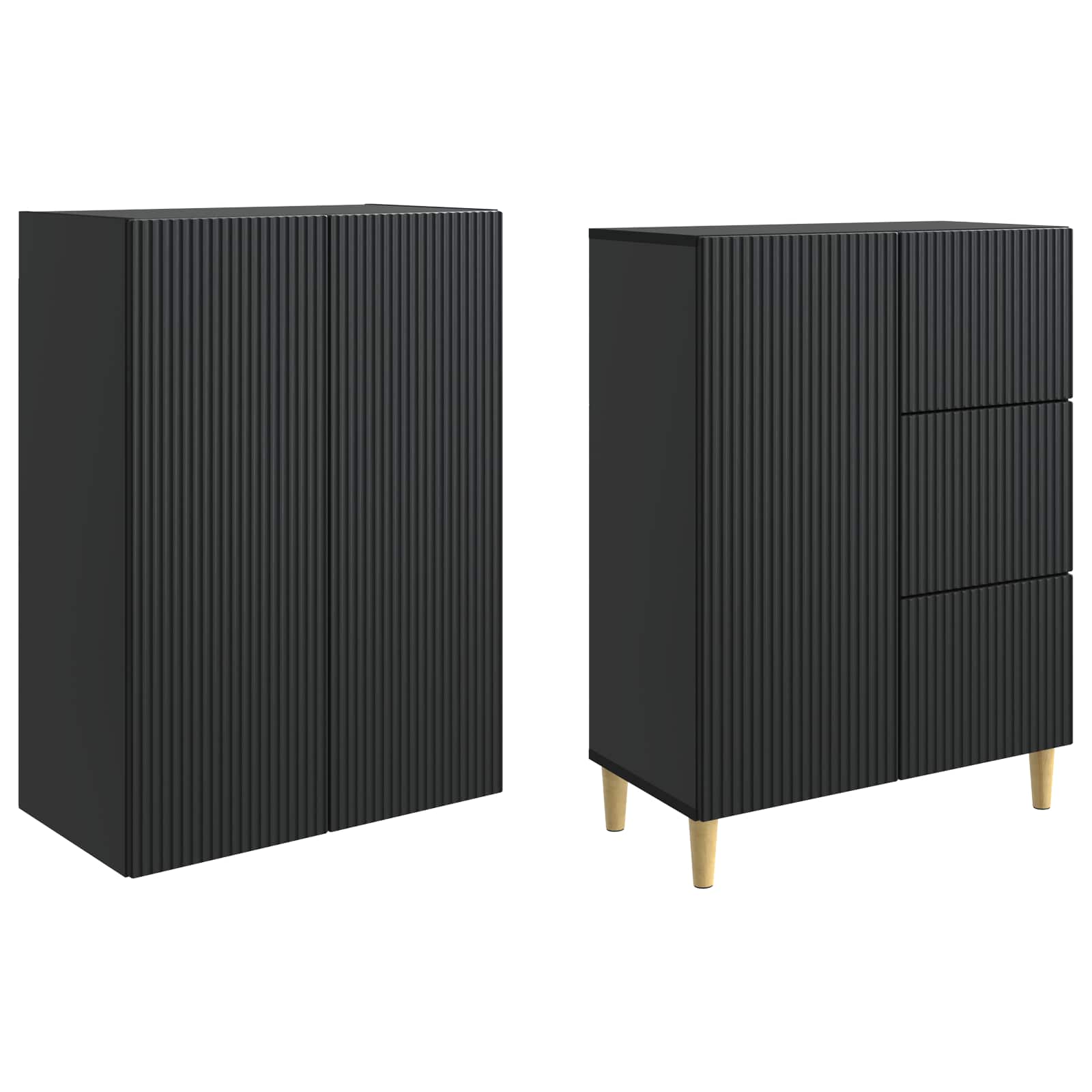 Juego de armarios 2 pcs 66 x 34,5 x 90 cm Madera de ingeniería