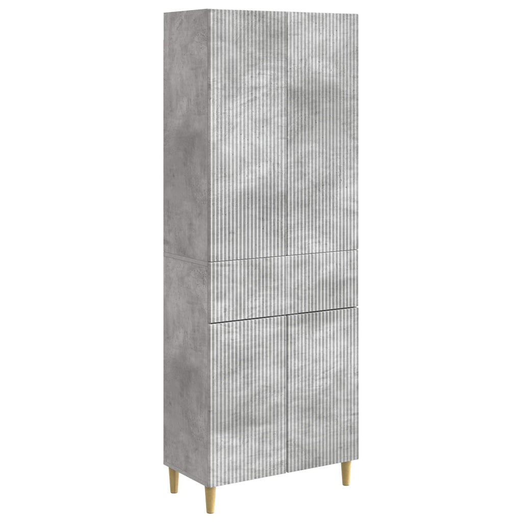 Juego de armarios 2 pcs Gris Hormigón 66 x 34,5 x 90 cm