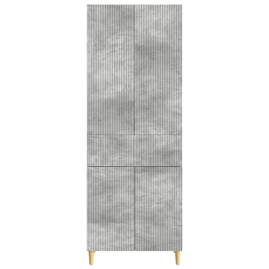 Juego de armarios 2 pcs Gris Hormigón 66 x 34,5 x 90 cm