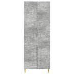 Juego de armarios 2 pcs Gris Hormigón 66 x 34,5 x 90 cm
