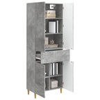 Juego de armarios 2 pcs Gris Hormigón 66 x 34,5 x 90 cm