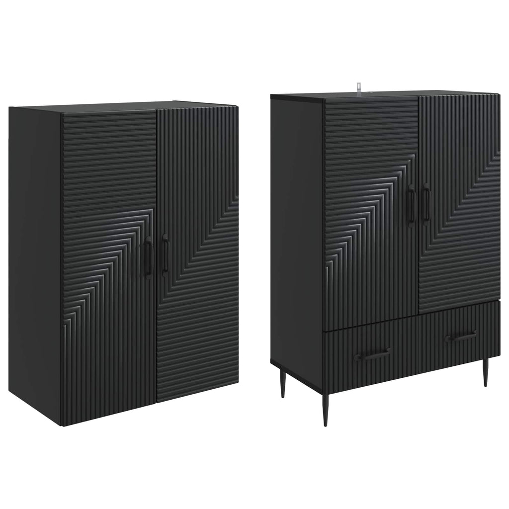 Juego de armarios 2 pcs 66 x 34,5 x 95 cm Madera de ingeniería