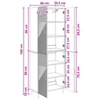 Juego de armarios 2 pcs 66 x 34,5 x 89,5 cm