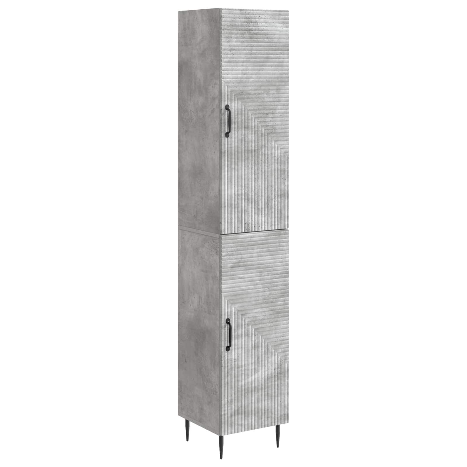 Cabinet Set 2 pcs High Gloss White 33 x 34.5 x 89.5 cm
