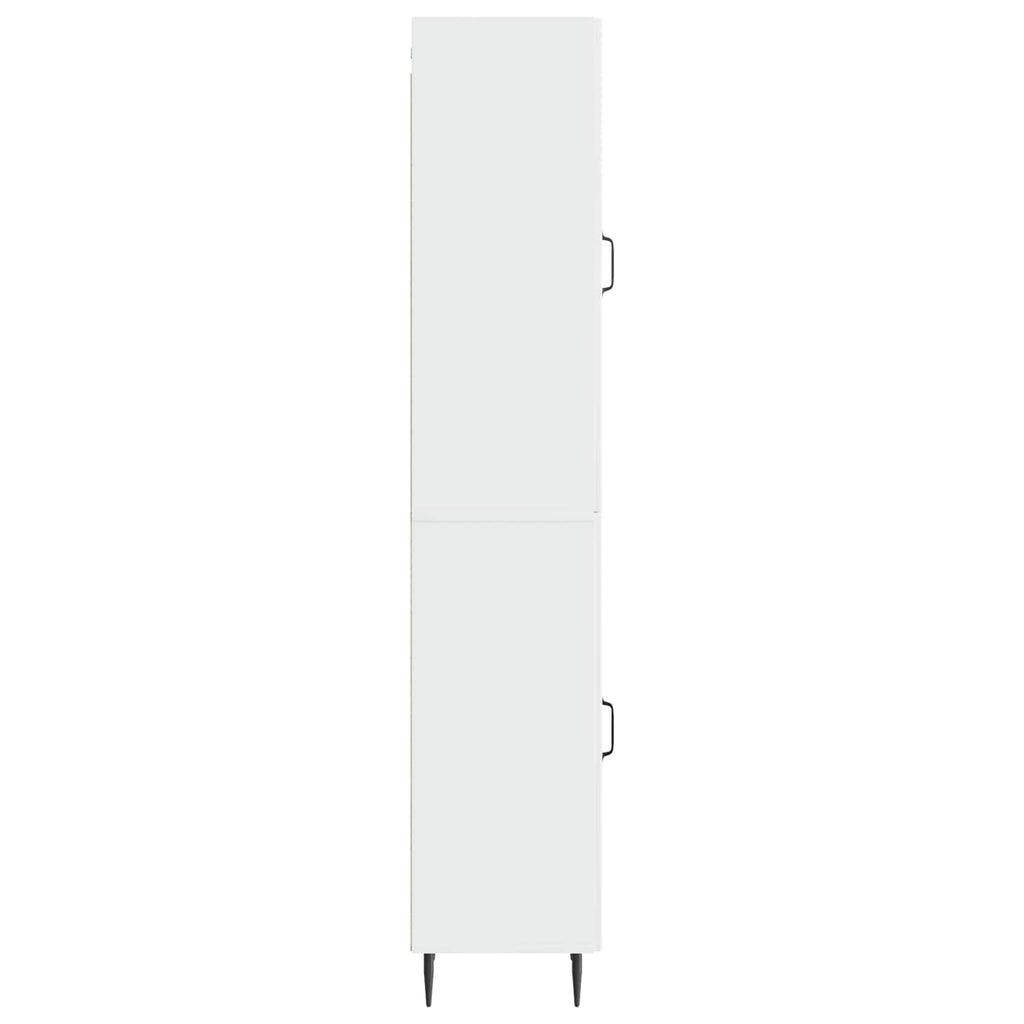 Juego de armarios 2 pcs Blanco Brillante 33 x 34,5 x 89,5 cm
