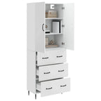 Juego de armarios 2 pcs Blanco Brillante 66 x 34,5 x 90 cm