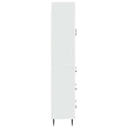Juego de armarios 2 pcs Blanco Brillante 66 x 34,5 x 90 cm