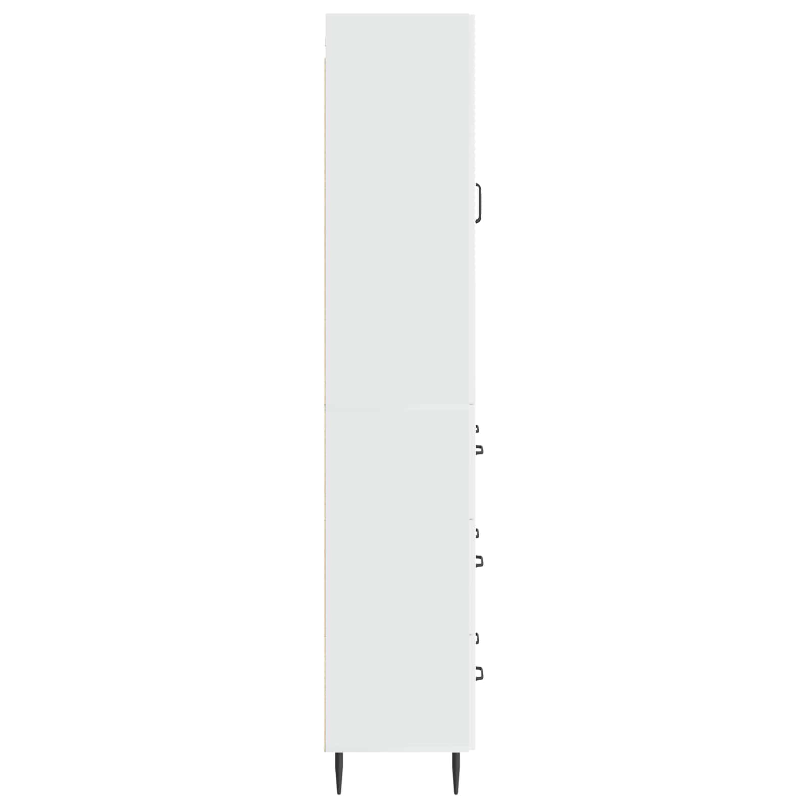 Juego de armarios 2 pcs Blanco Brillante 66 x 34,5 x 90 cm