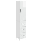 Juego de armarios 2 pcs Blanco Brillante 33 x 34,5 x 90 cm
