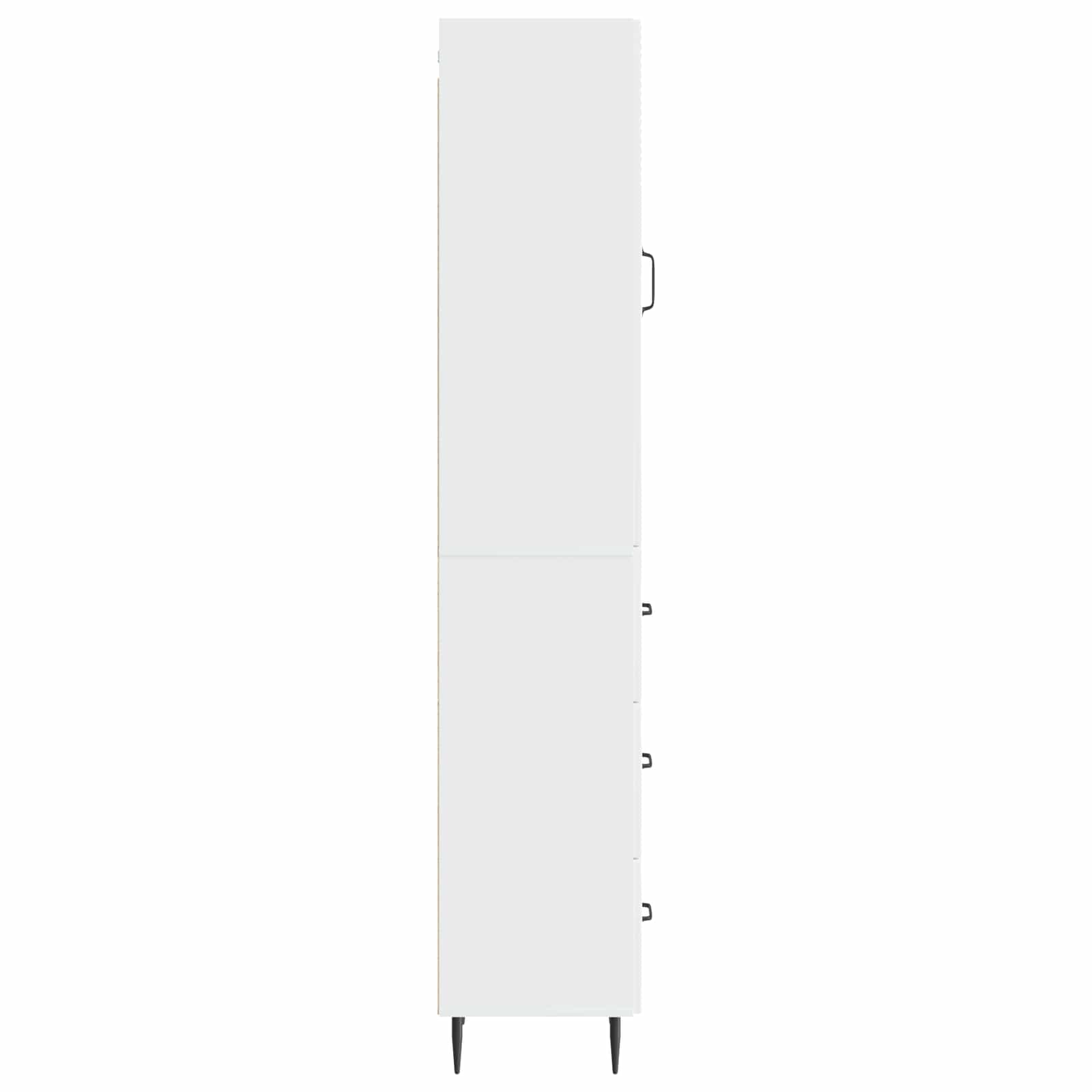 Juego de armarios 2 pcs Blanco Brillante 33 x 34,5 x 90 cm