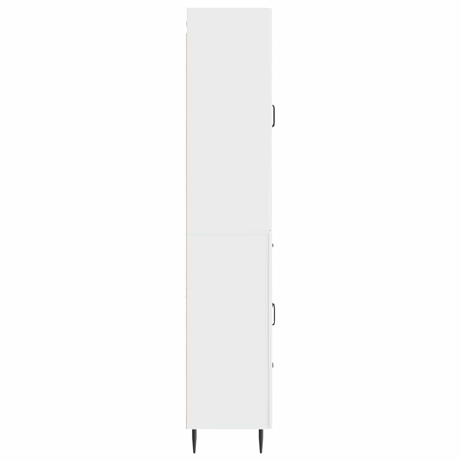 Juego de armarios 2 pcs Blanco Brillante 66 x 34,5 x 89,5 cm