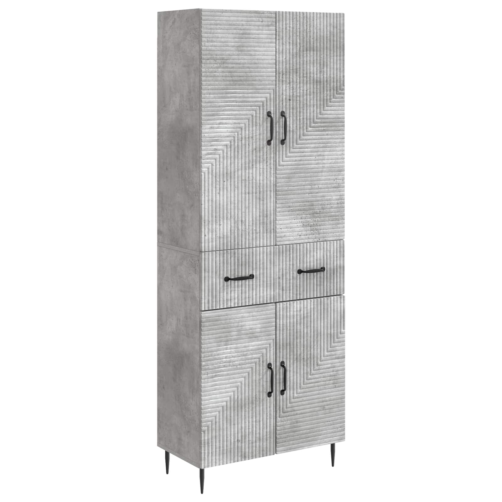 Juego de armarios 2 pcs Blanco Brillante 66 x 34,5 x 89,5 cm