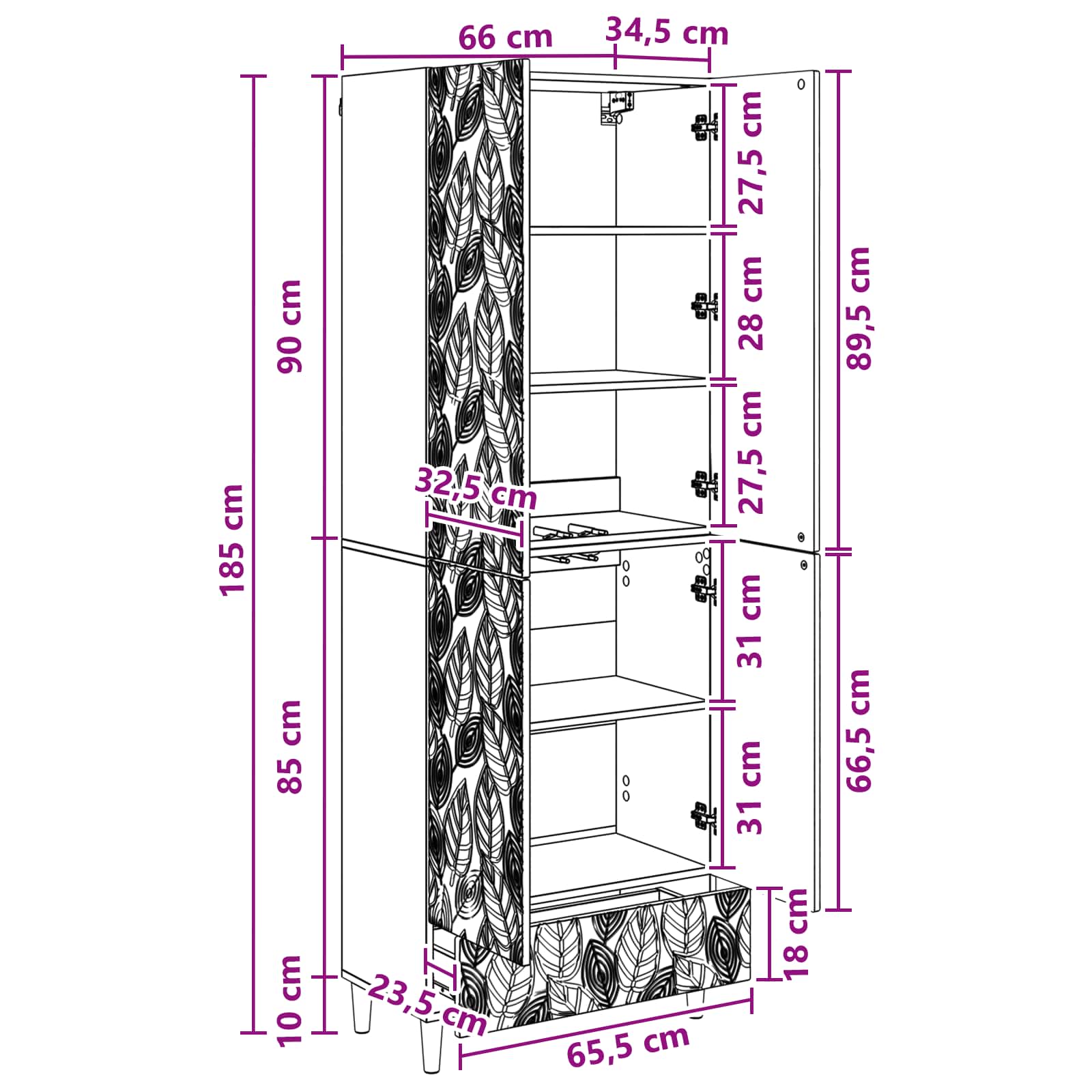Juego de armarios 2 pcs Blanco Brillante Madera de ingeniería