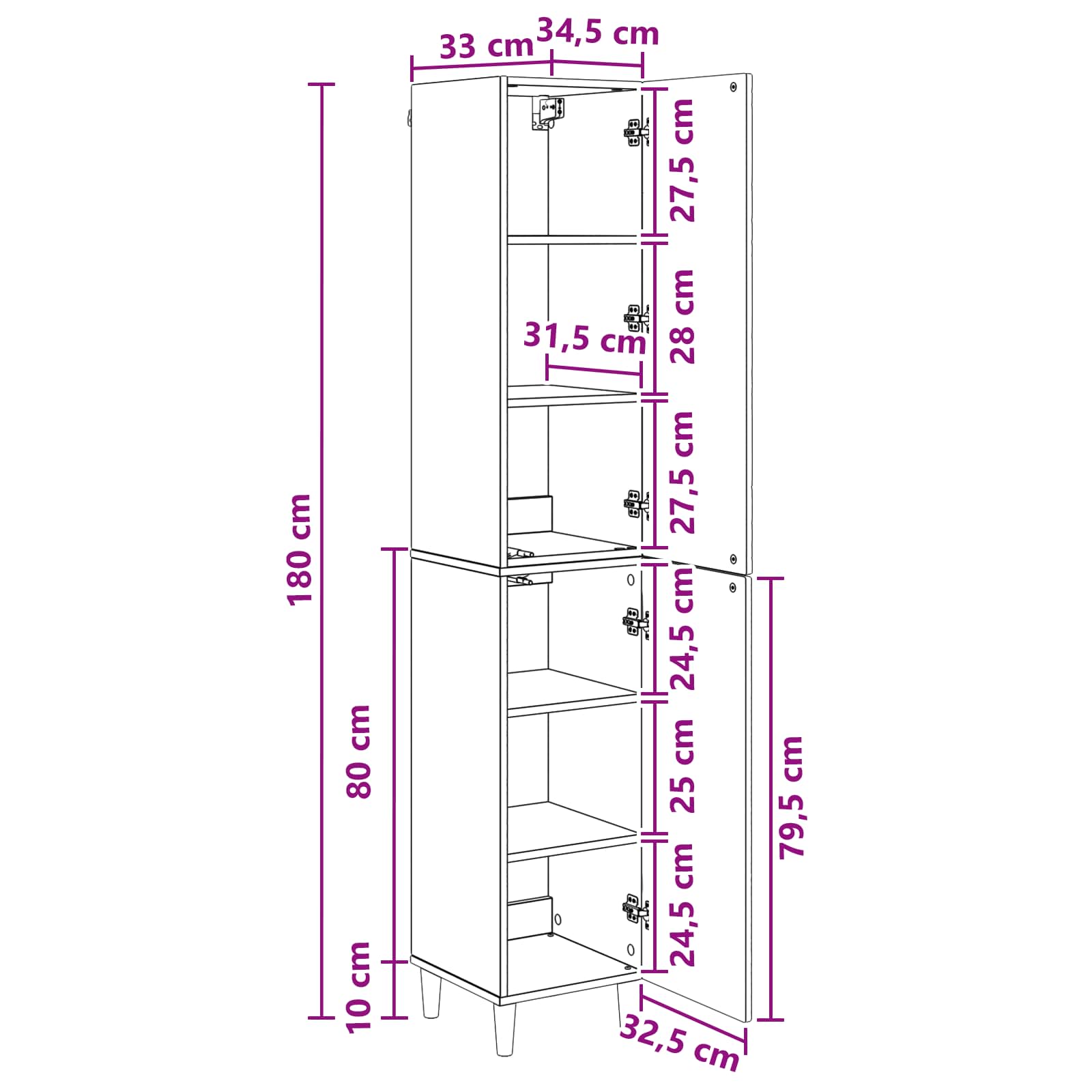 Juego de armarios 2 pcs Blanco Brillante Madera de ingeniería