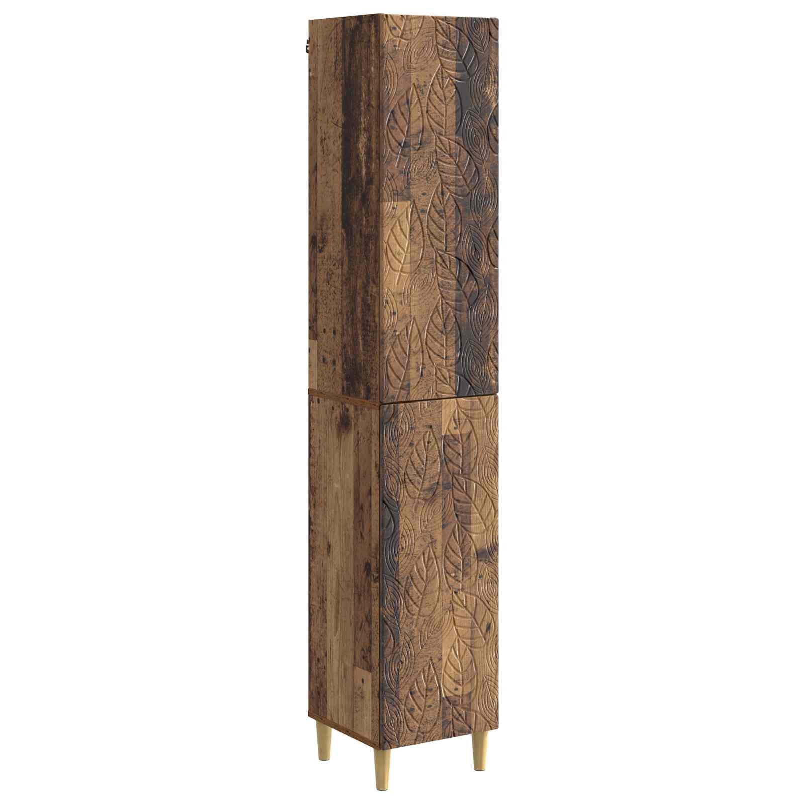 Juego de armarios 2 pcs Blanco Brillante Madera de ingeniería