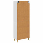 Juego de armarios 2 pcs Blanco Brillante 66 x 34,5 x 90 cm