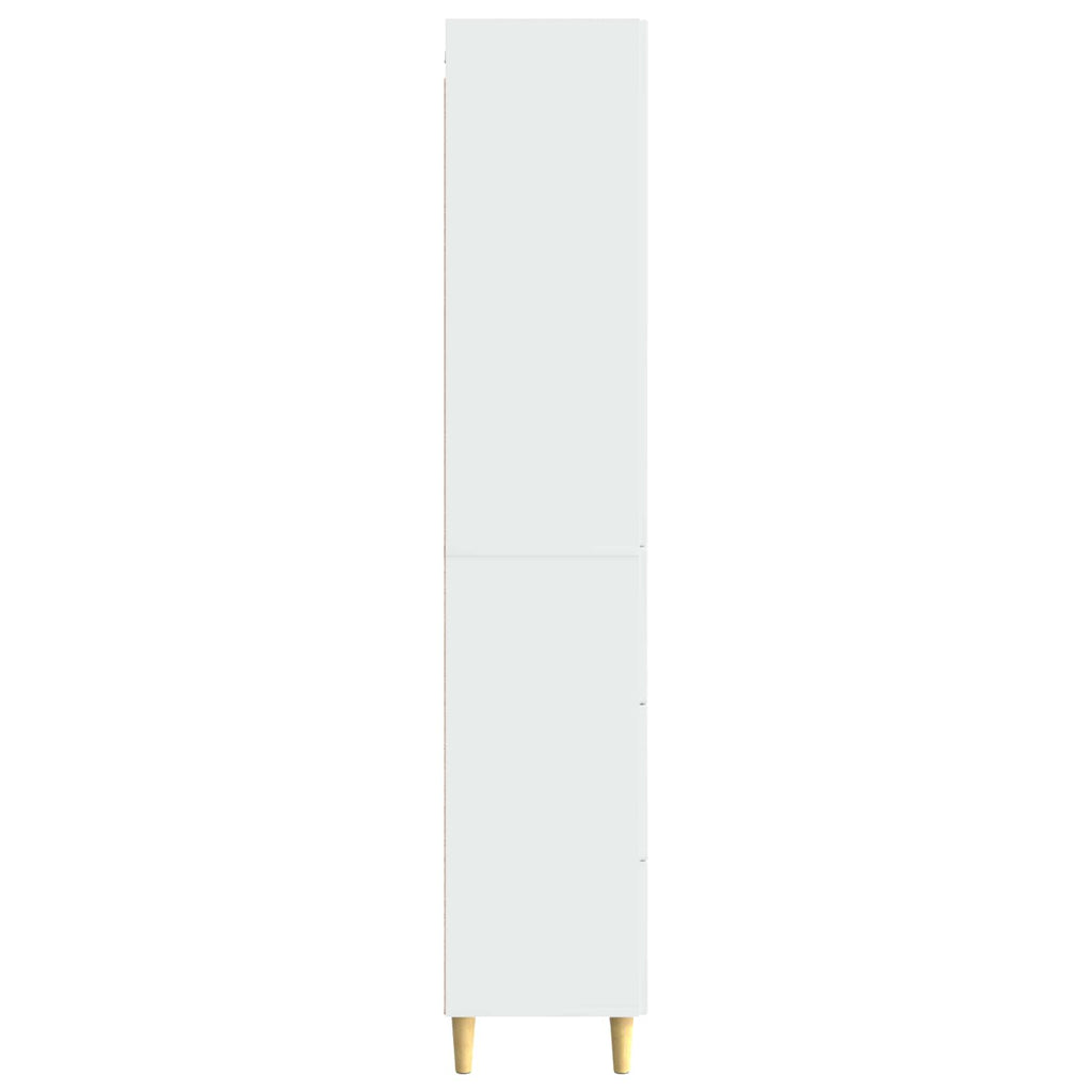 Juego de armarios 2 pcs Blanco Brillante 66 x 34,5 x 90 cm