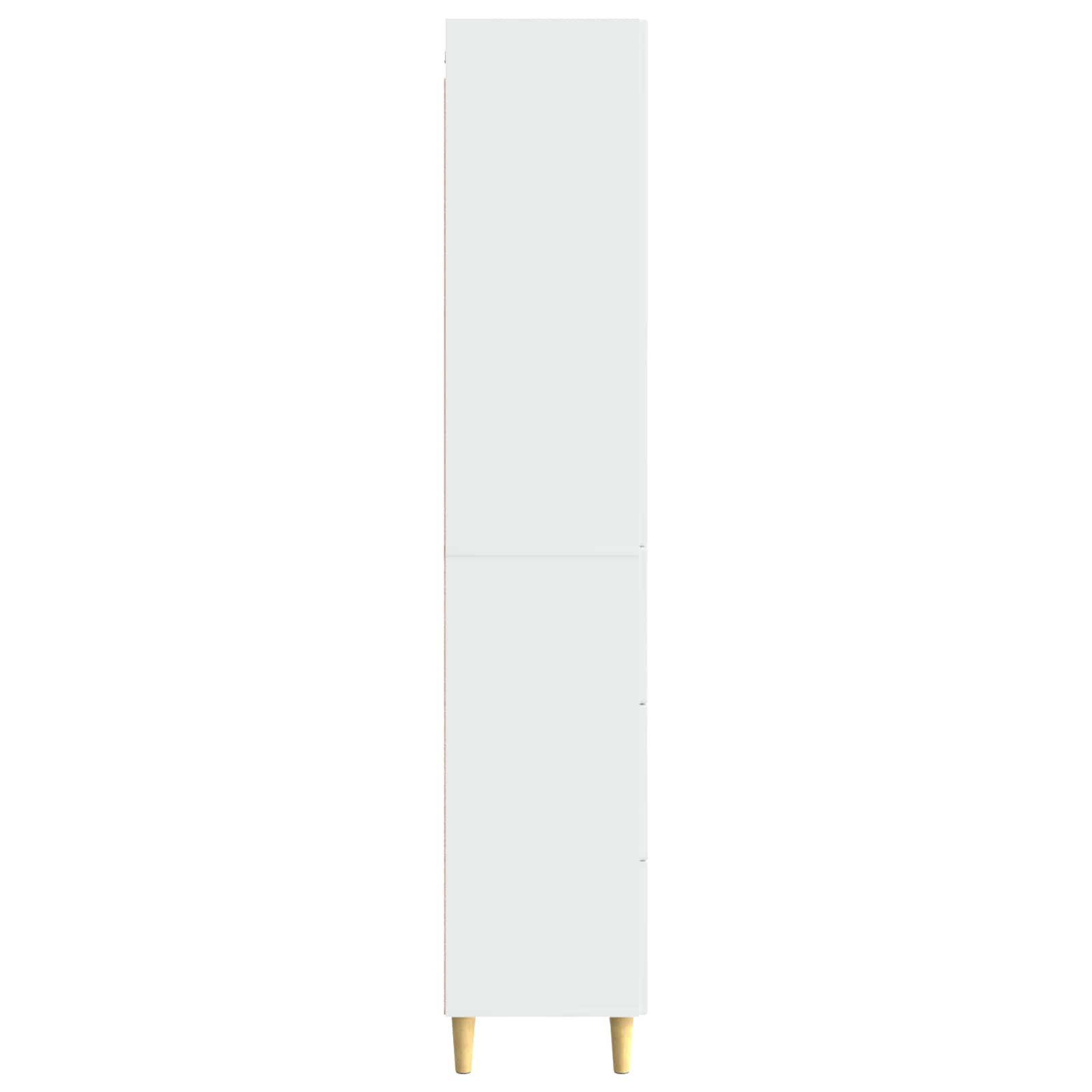 Juego de armarios 2 pcs Blanco Brillante 66 x 34,5 x 90 cm