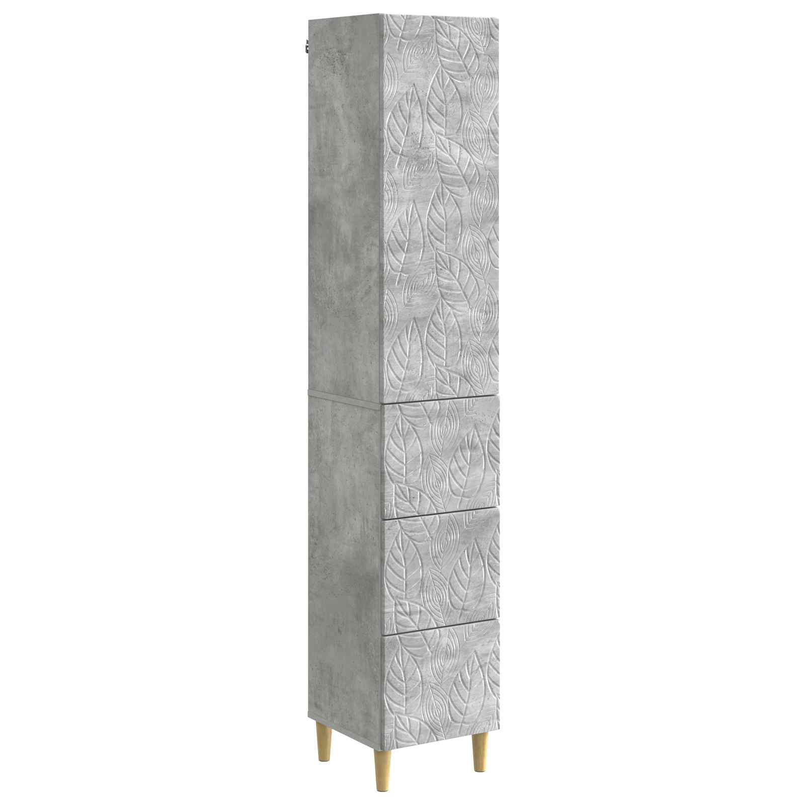 2-piece Cabinet Set High Gloss White 33 x 34.5 x 90 cm
