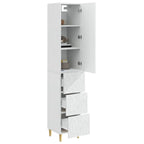 Juego de armarios 2 pcs Blanco Brillante 33 x 34,5 x 90 cm