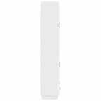 Juego de armarios 2 pcs Blanco Brillante Madera de ingeniería