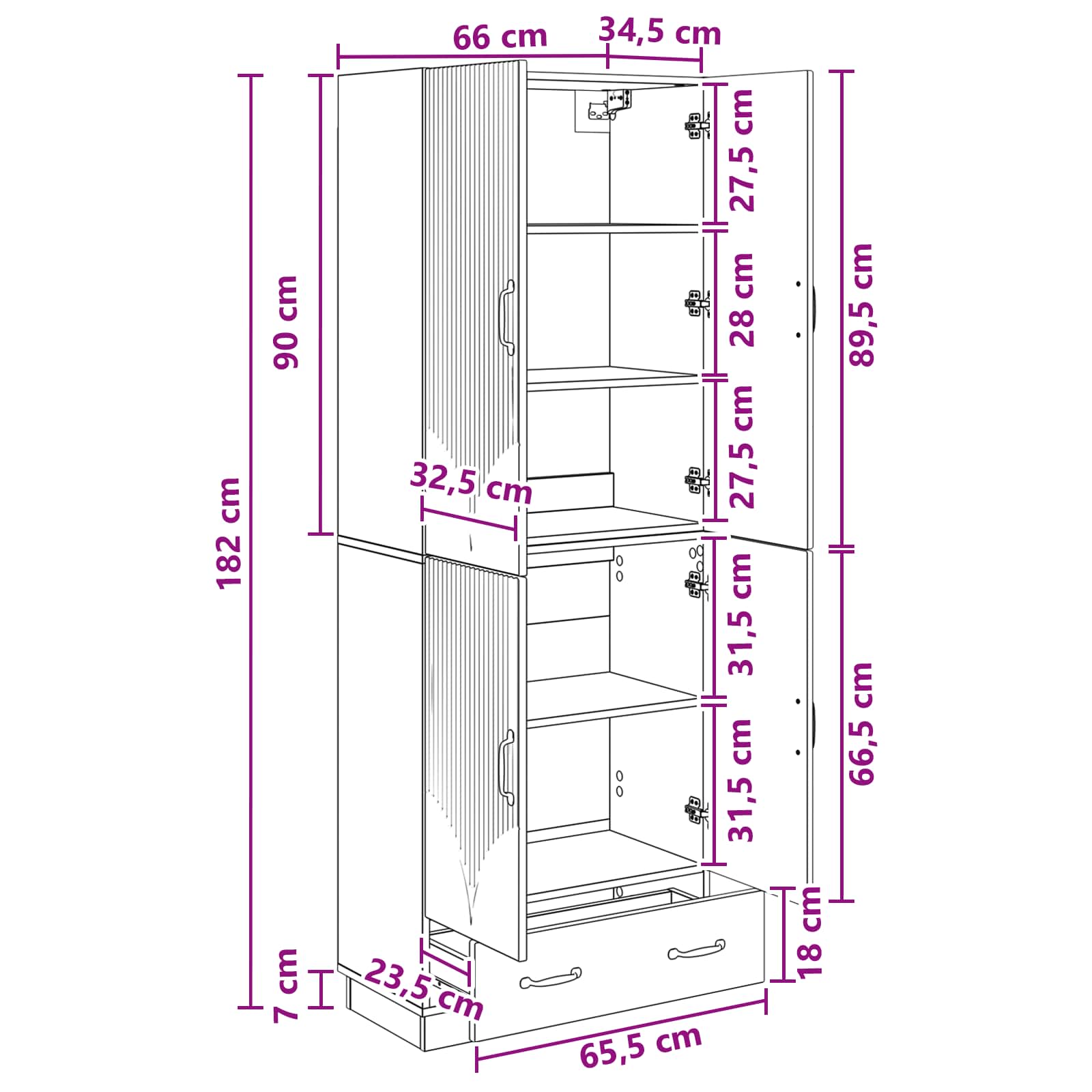 Juego de armarios 2 pcs Blanco Brillante Madera de ingeniería
