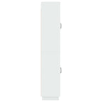 Juego de armarios 2 pcs Blanco Brillante Madera de ingeniería