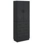 Juego de armarios 2 pcs Blanco Brillante 66 x 34,5 x 87 cm