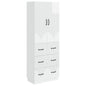 Juego de armarios 2 pcs Blanco Brillante 66 x 34,5 x 87 cm