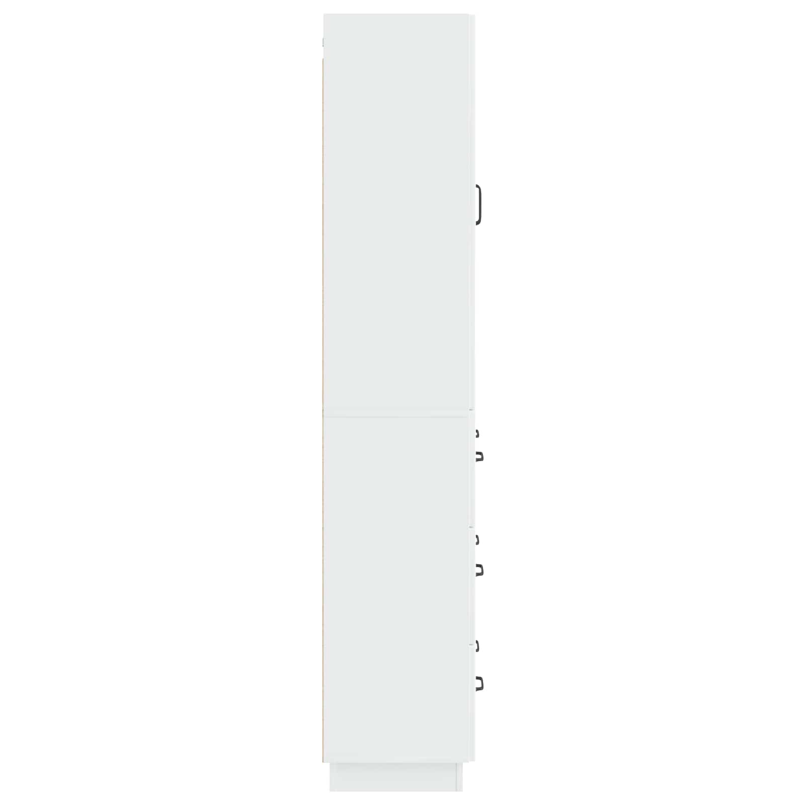 Juego de armarios 2 pcs Blanco Brillante 66 x 34,5 x 87 cm