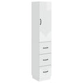 Juego de armarios 2 pcs Blanco Brillante 33 x 34,5 x 87 cm