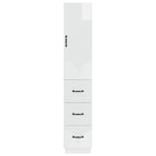 Juego de armarios 2 pcs Blanco Brillante 33 x 34,5 x 87 cm