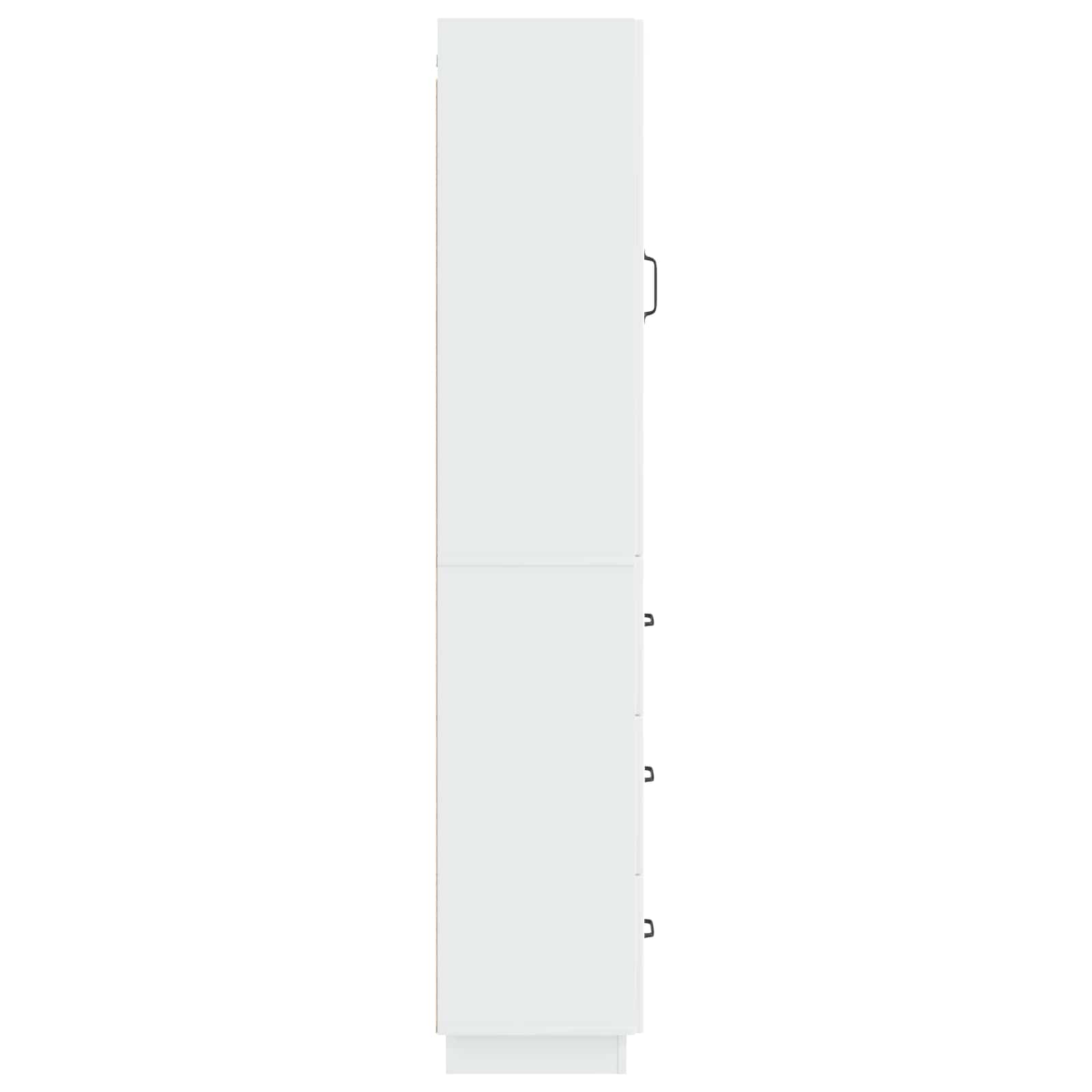 Juego de armarios 2 pcs Blanco Brillante 33 x 34,5 x 87 cm