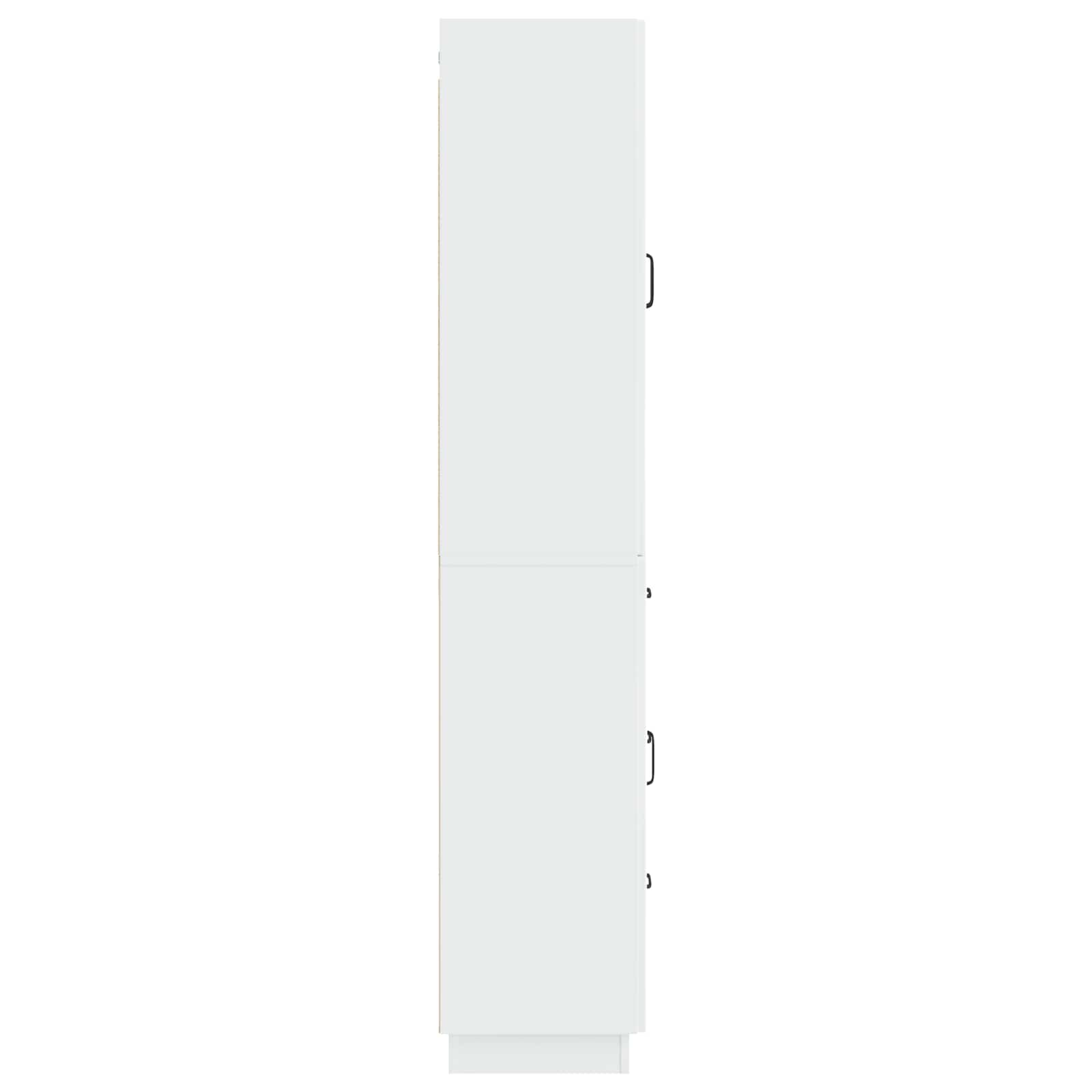 Juego de armarios 2 pcs Blanco Brillante Madera de ingeniería